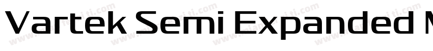 Vartek Semi Expanded Medium字体转换